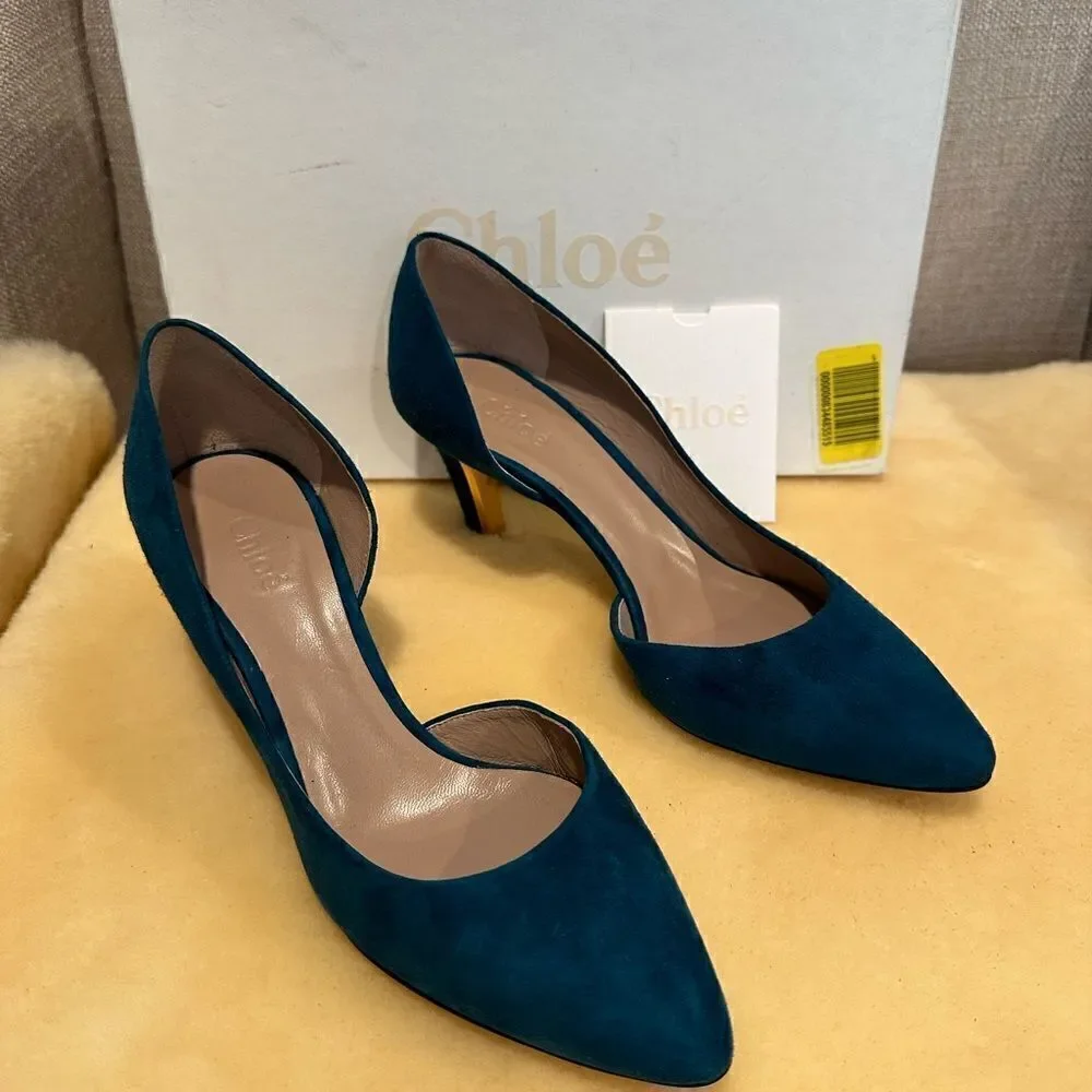 Chloe  women’s suede toe pump size 6,5 /EU 36,5 NIB